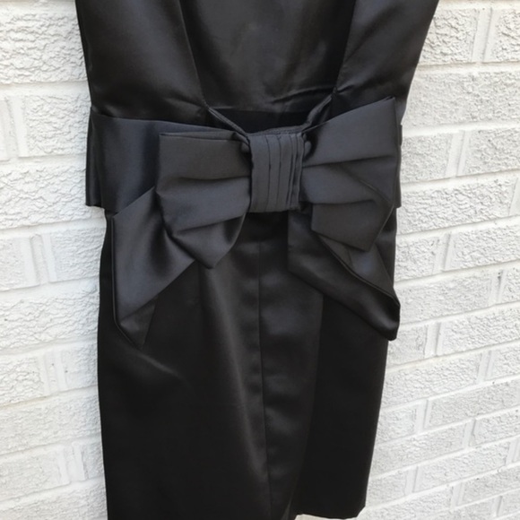 ABS Allen Schwartz Black Bow Back Dress - Picture 5 of 5